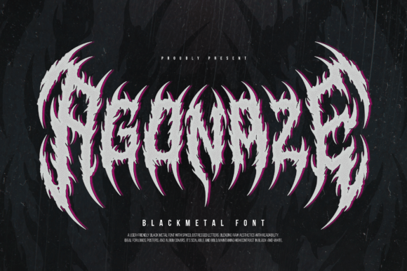 Agonaze Font: A Bold Blackletter for Digital Designers