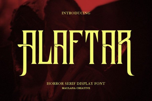 Alaftar Font: A Spooky Typeface for Memorable Branding