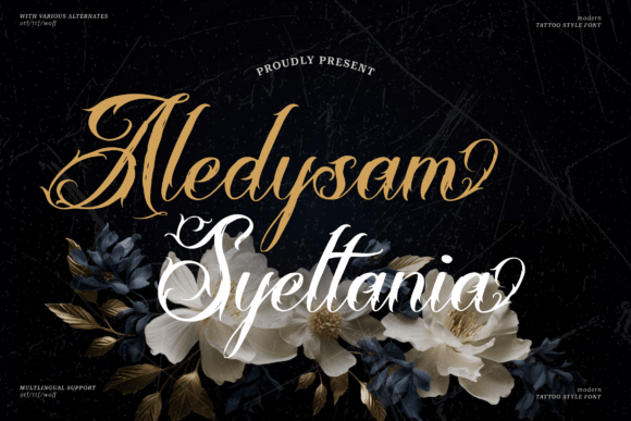 Aledysam Syeltania: A Premium Blackletter Font for Polished Branding