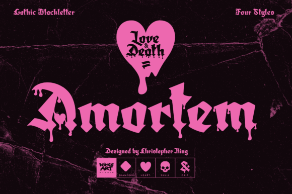 Amortem Font: A Gothic Typeface for a Bold Brand Identity