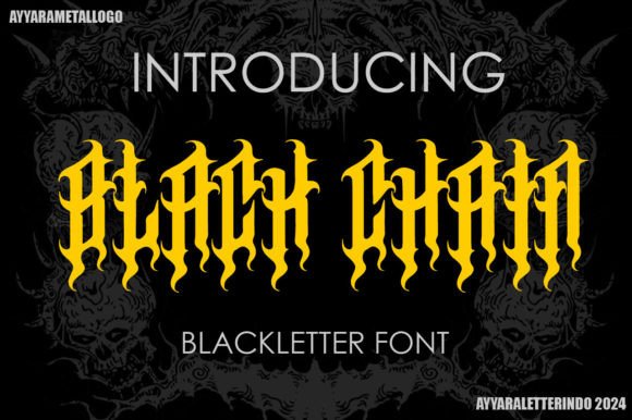 Black Chain Font: A Bold Typeface for Branding and Web Design