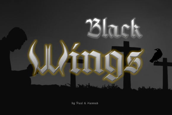 Black Wings Font: A Bold Choice for Branding with Depth