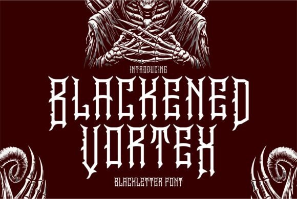 Blackened Vortex: A Bold Typeface for Editorial Design
