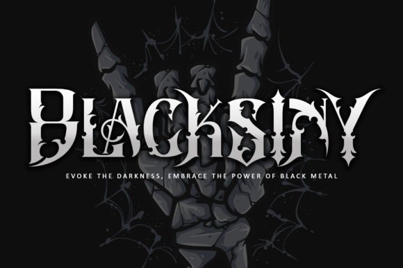 Blacksiny Font: A Bold Typeface for Digital Designers