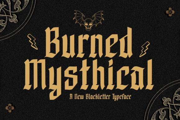 Burned Mysthical Typeface: A Spooky Elegance for Digital Branding