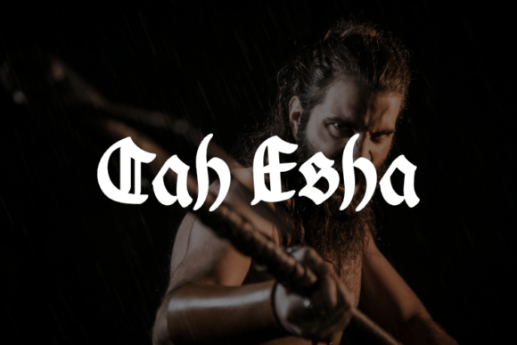 Cah Esha: A Premium Blackletter Font for Editorial Design