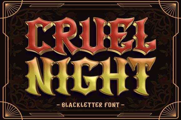 Cruel Night Font: A Modern Blackletter for Creative Branding