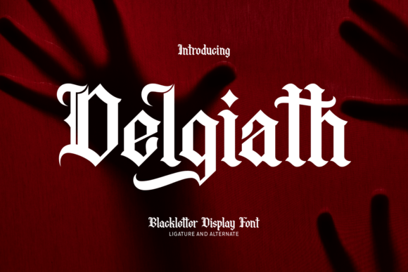 Delgiath: A Premium Blackletter Font for Editorial Design