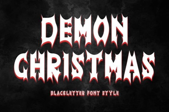 Demon Christmas Font: A Bold Typeface for Digital Branding