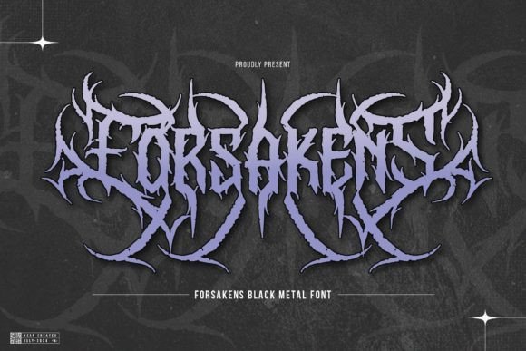 Forsakens Font: A Bold Blackletter for Craft Creators