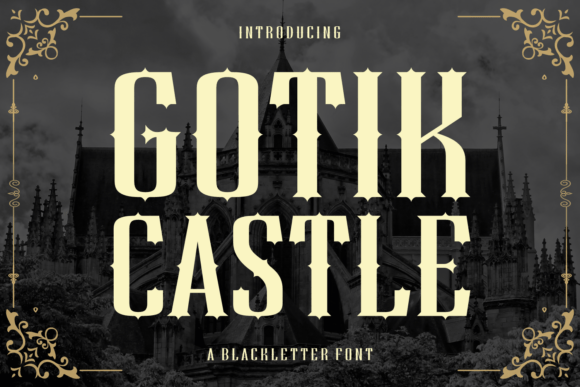 Gothic Castle Typeface: A Bold Choice for Edgy Campaign Design