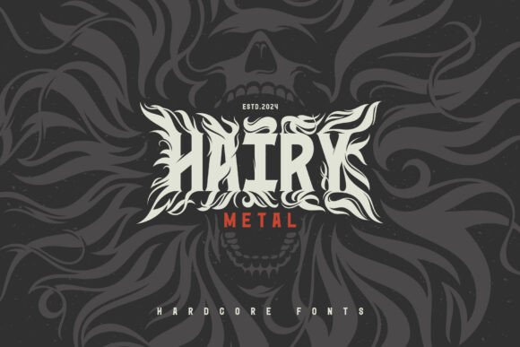 Hairy Metal: A Bold Decorative Font for Creative Makers