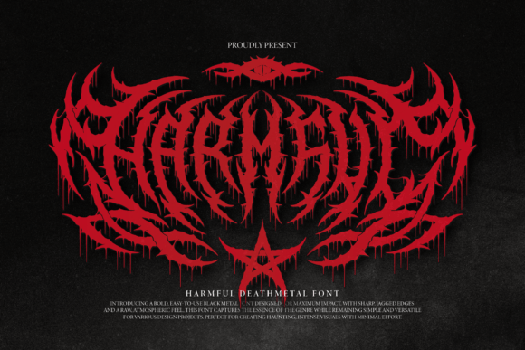 Harmful Font Review: Bold and Gothic for Impactful Design