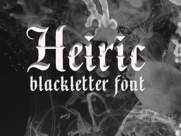 Heiric Font: A Bold Blackletter Typeface for Digital Design