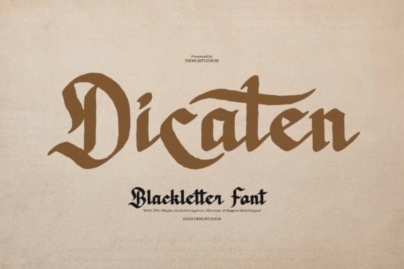 How Dicaten Font Helped Me Elevate My Brand's Typography