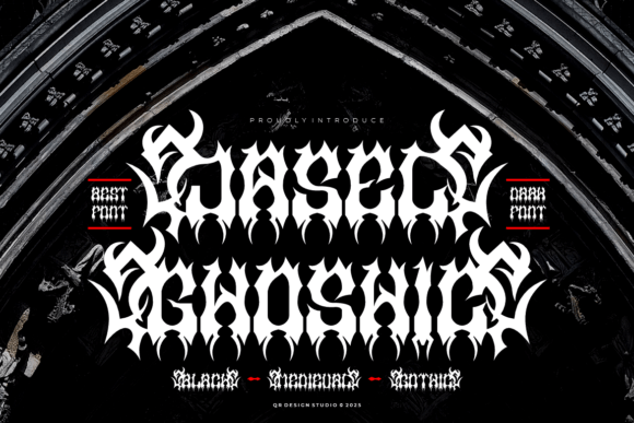 Jasel Ghoshic Font: Bold Blackletter for Crafty Creations