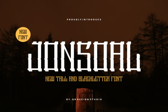 Jonsoal Font: A Professional Blackletter Typeface for Small Business Branding