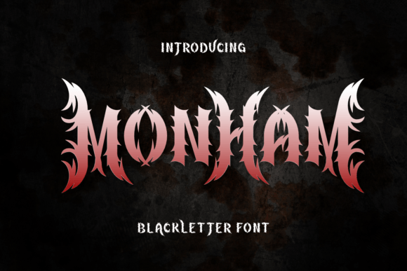 Monham Font: A Bold Typeface for Crafty Creations