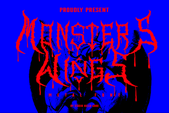 Monster Wings Font: A Bold Choice for Edgy Campaign Design