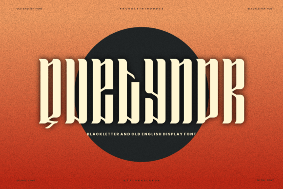 Quetynor Font: A Quirky Blackletter for a Polished Brand