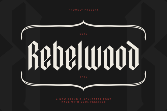 Rebelwood: A Playful Typeface for Digital Design