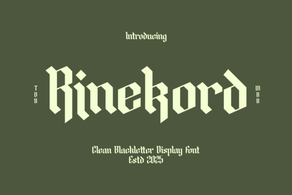 Rinekord: A Blackletter Font with Old-World Charm