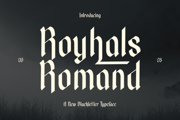 Royhals Romand: A Gothic Typeface for Autumn-Inspired Craft Projects