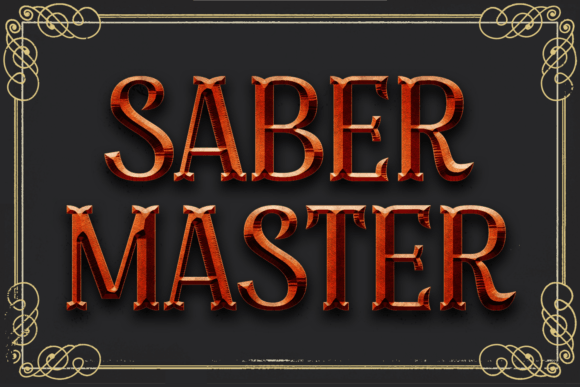 Saber Master Font Review: A Bold Choice for Campaign Design