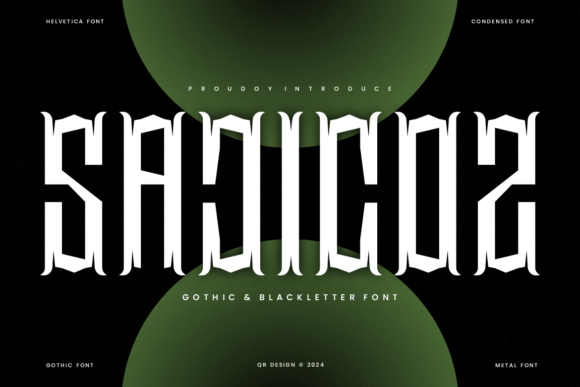 Sajicoz: A Gothic Blackletter Typeface for Bold Creative Projects