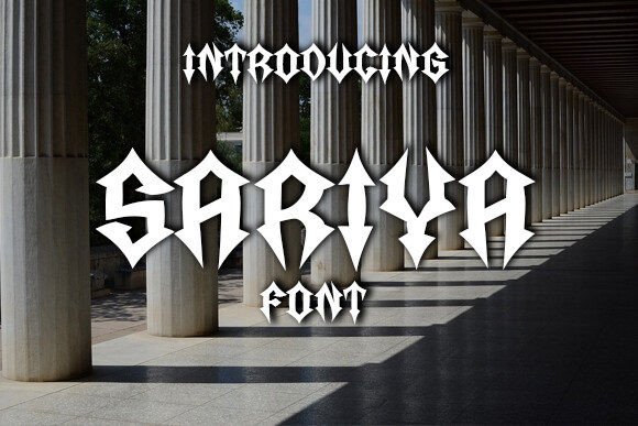 Sariya Font: A Gothic Typeface That Powers Your Campaign Design