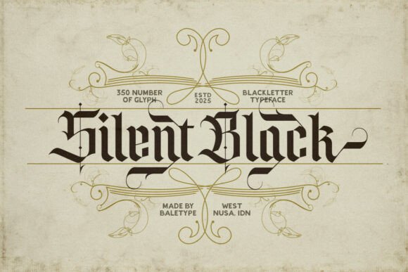 Silent Black: A Premium Blackletter Typeface for Editorial Design