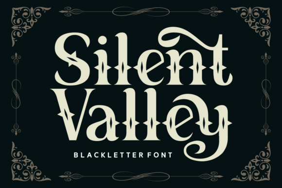 Silent Valley Font: A Mystical Typeface for Crafters and Sellers