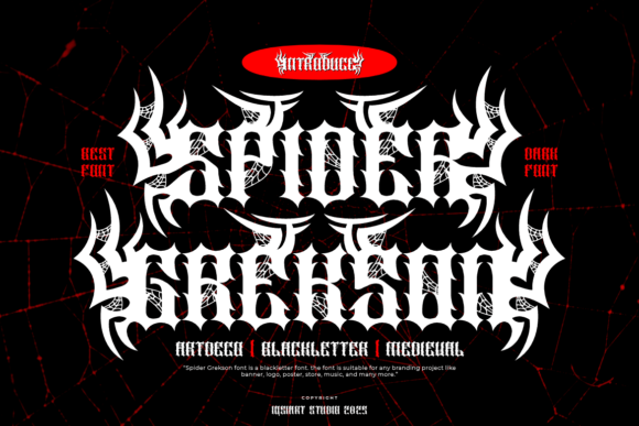 Spider Grekson Font: A Gothic Gem for Digital Branding