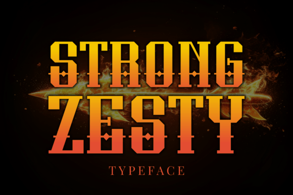 Strong Zesty: A Premium Blackletter Font for Bold Branding